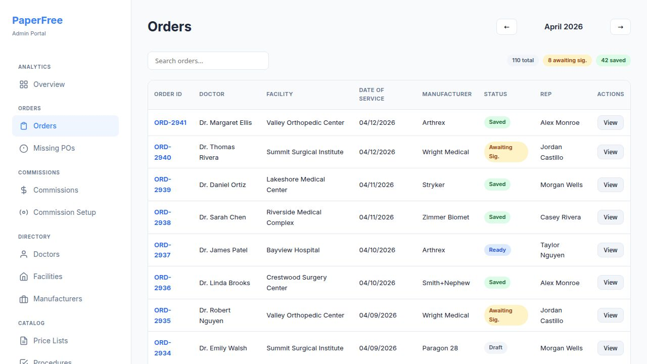 Orders
